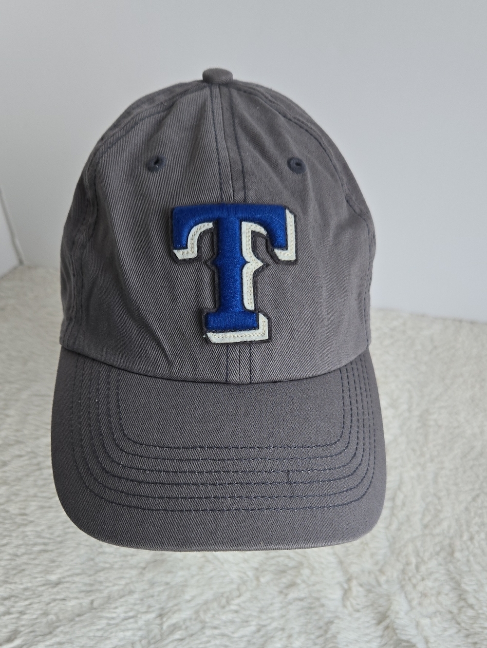 47 Brand Texas Rangers Baseball Cap Hat Charcoal Grey MLB One Size